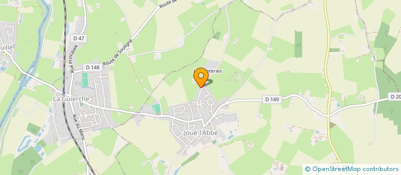 localisation de l'entreprise MAINE DIFFUSION  JOUE-L'ABBE