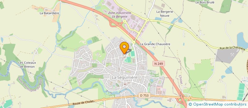 localisation de l'entreprise MAINE HABITAT à LA SEGUINIERE