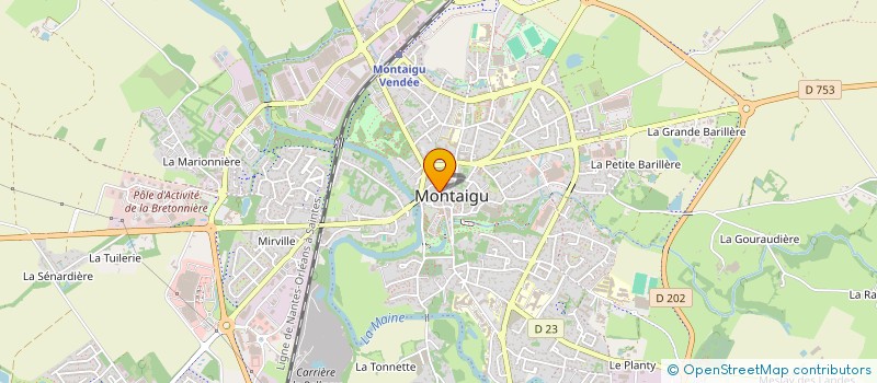 localisation de l'entreprise MAINE IMMOBILIER à MONTAIGU-VENDEE