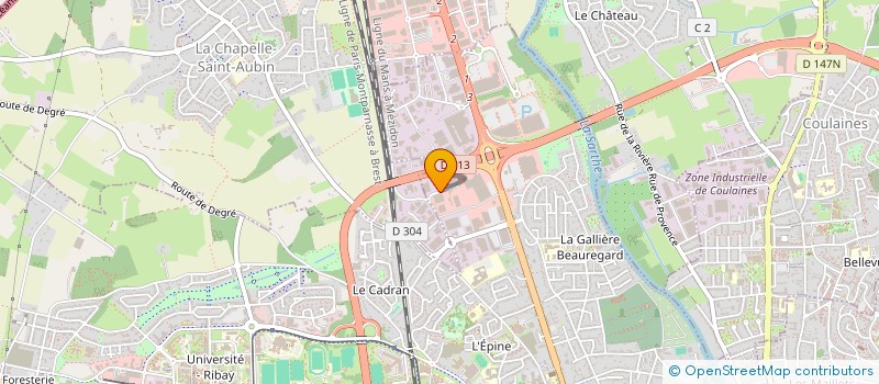 localisation de l'entreprise MAINE NAVIGATION à LE MANS