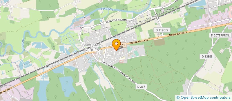 localisation de l'entreprise MAINE OUEST PALETTES à CHAMPAGNE