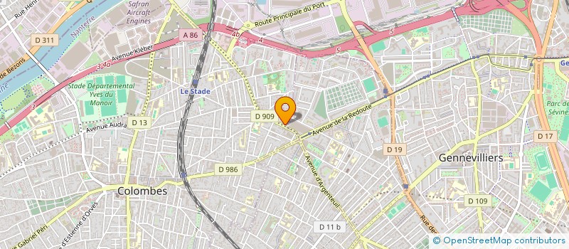 localisation de l'entreprise MAINFOR à COLOMBES
