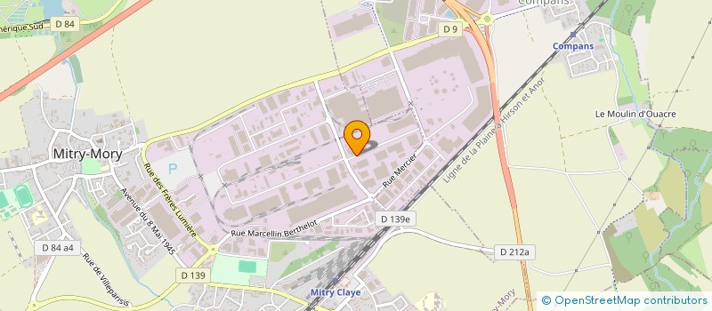 localisation de l'entreprise MAINFREIGHT à MITRY-MORY