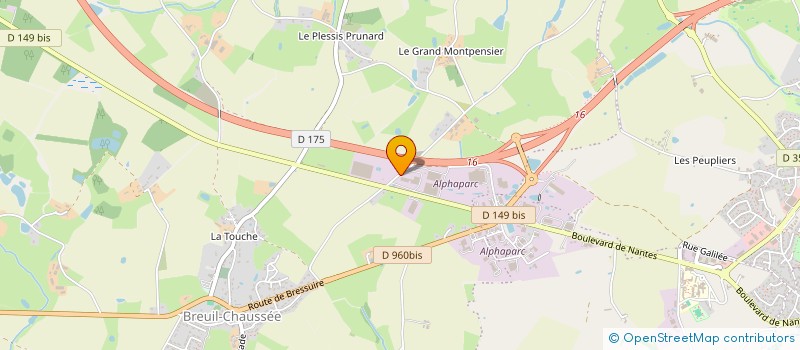 localisation de l'entreprise MAINGRET LOGISTIQUE à BRESSUIRE