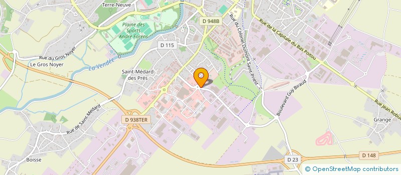 localisation de l'entreprise MAINGUENEAU MENUISERIE à FONTENAY-LE-COMTE