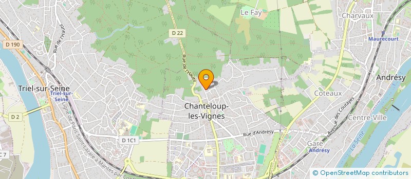localisation de l'entreprise MAINGUET  CHANTELOUP-LES-VIGNES