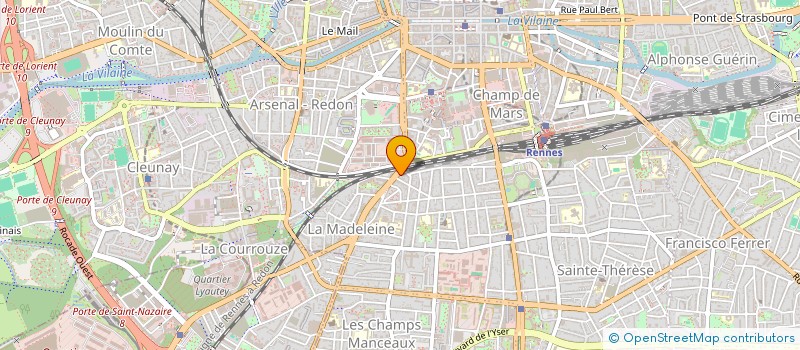 localisation de l'entreprise MAINGUET TISSUS à RENNES