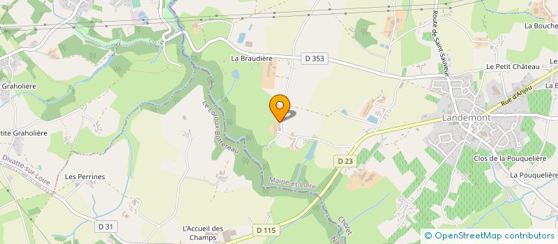 localisation de l'entreprise MAINGUY  OREE-D'ANJOU