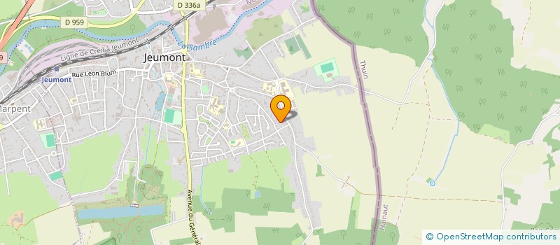 localisation de l'entreprise MAINI AMENAGEMENT  JEUMONT