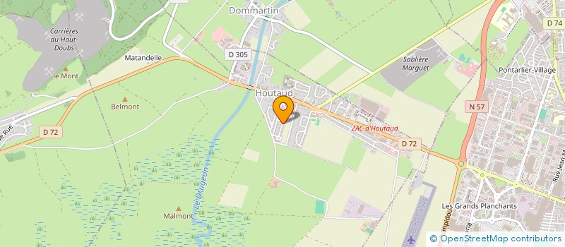 localisation de l'entreprise MAINIER LANGER  HOUTAUD