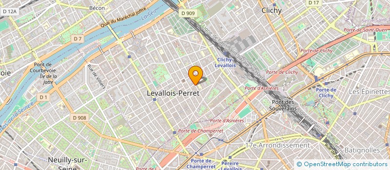localisation de l'entreprise MAINS TECH à LEVALLOIS-PERRET