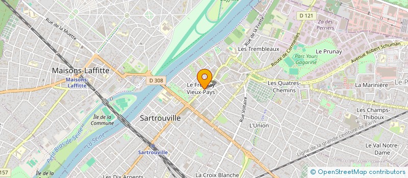 localisation de l'entreprise MAINS TENDUES à SARTROUVILLE