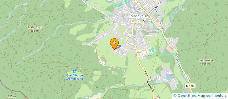 localisation de l'entreprise MAINS-TENIR LES LIENS  MASEVAUX-NIEDERBRUCK