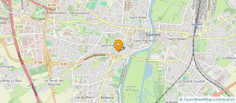 localisation de l'entreprise MAINT'NANCE  SAINTES