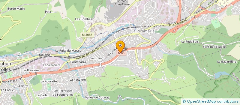 localisation de l'entreprise MAINTE ELECTRIQ ELECTRON MACHINES OUTILS à LA RICAMARIE