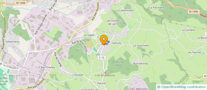 localisation de l'entreprise MAINTELEC à SAINT-JEAN-BONNEFONDS