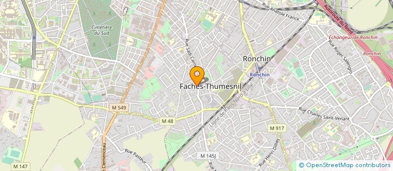 localisation de l'entreprise MAINTENANCE 2000 SERVICES  FACHES-THUMESNIL