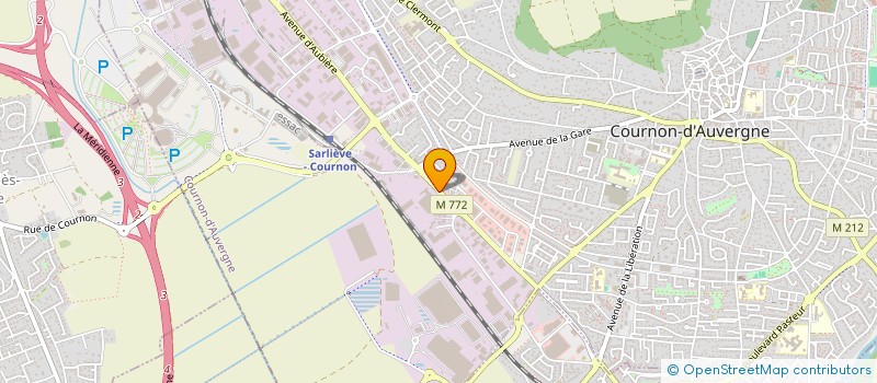 localisation de l'entreprise MAINTENANCE 63 à COURNON-D'AUVERGNE