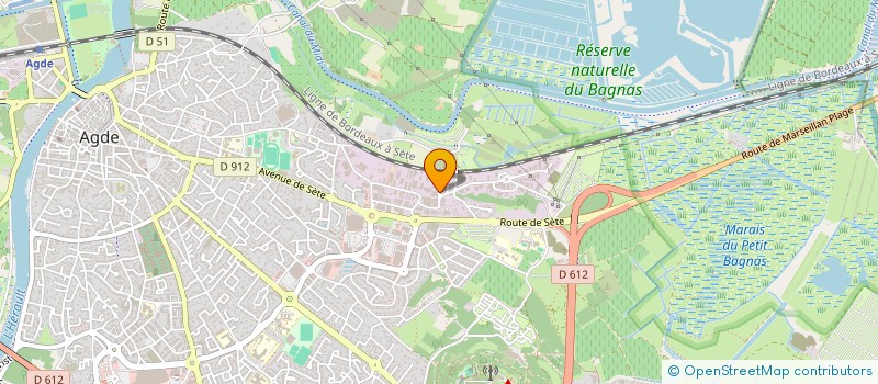 localisation de l'entreprise MAINTENANCE AUTOMOBILE DES SEPTS FONTS à AGDE
