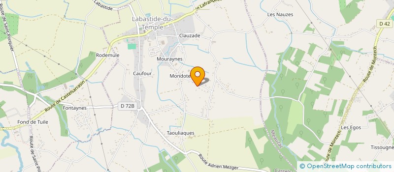 localisation de l'entreprise MAINTENANCE CENTRE FRANCE  LABASTIDE-DU-TEMPLE