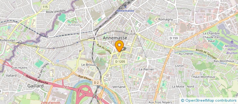 localisation de l'entreprise MAINTENANCE CHAUFFAGE SANITAIRE à ANNEMASSE