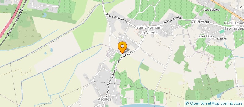 localisation de l'entreprise MAINTENANCE CLIMATISATION GIRONDE à SAINT-ROMAIN-LA-VIRVEE