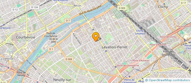 localisation de l'entreprise MAINTENANCE & CO à LEVALLOIS-PERRET