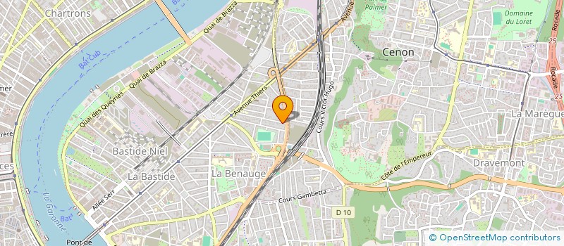 localisation de l'entreprise MAINTENANCE DEPANNAGE CHAUFFAGE à BORDEAUX