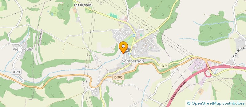 localisation de l'entreprise MAINTENANCE DEPANNAGE INFORMATIQUE à SOMBERNON