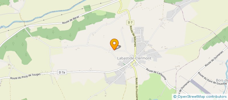 localisation de l'entreprise MAINTENANCE DEPANNAGE MULTISERVICES EN ABREGE M.D.M.S à LABASTIDE-CLERMONT
