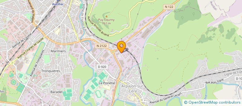 localisation de l'entreprise MAINTENANCE DEPANNAGE SERVICES à AURILLAC
