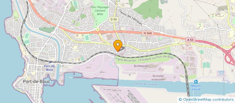 localisation de l'entreprise MAINTENANCE DES ENTREPRISES DU LITTORAL à CHATEAUNEUF-LES-MARTIGUES