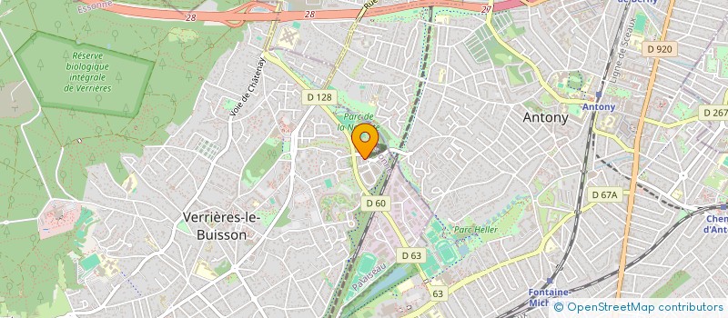 localisation de l'entreprise MAINTENANCE DES INFRASTRUCTURES RAIL-ROUTE à VERRIERES-LE-BUISSON
