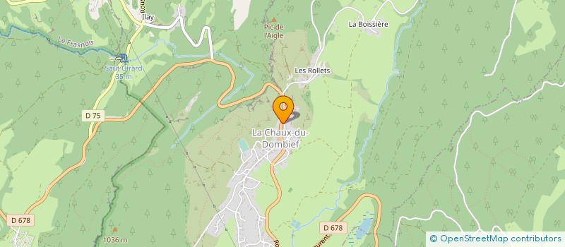 localisation de l'entreprise MAINTENANCE DEVELOPPEMENT TECHNOLOGIE INFORMATIQUE SAS à LA CHAUX-DU-DOMBIEF
