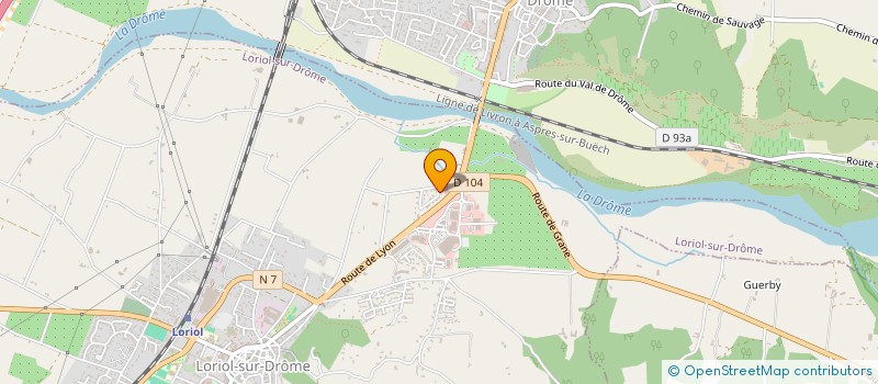 localisation de l'entreprise MAINTENANCE ELEMA  LORIOL-SUR-DROME