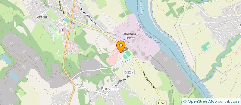 localisation de l'entreprise MAINTENANCE ENERGIES  BOUVESSE-QUIRIEU