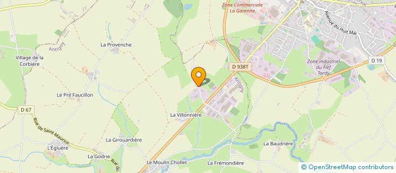 localisation de l'entreprise MAINTENANCE ENR  ANTIGNY