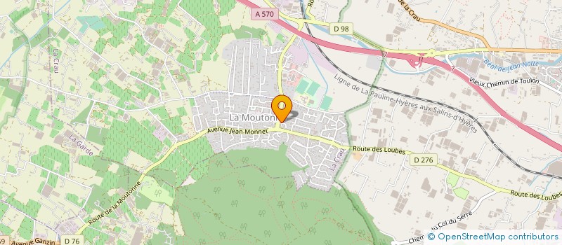 localisation de l'entreprise MAINTENANCE ENTRETIEN CHAUFFERIE à LA CRAU