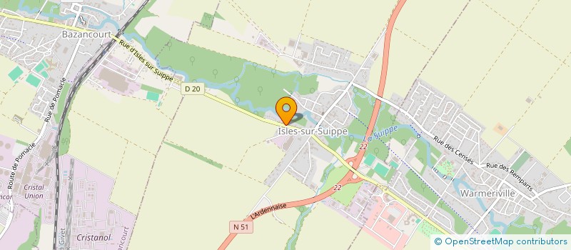 localisation de l'entreprise MAINTENANCE ENTRETIEN INDUSTRIEL  ISLES-SUR-SUIPPE