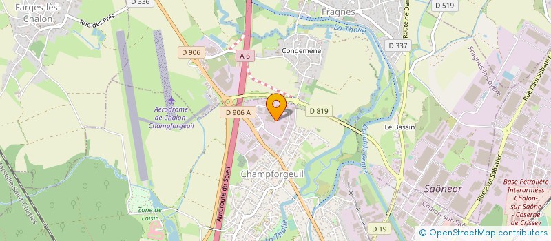 localisation de l'entreprise MAINTENANCE EQUIPEMENT COMPOSANT INDUSTR à CHAMPFORGEUIL