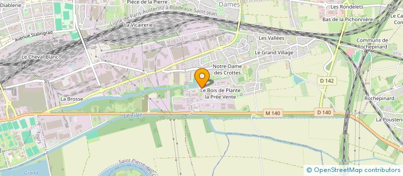 localisation de l'entreprise MAINTENANCE EQUIPEMENTS TECHNIQUES 37  LA VILLE-AUX-DAMES