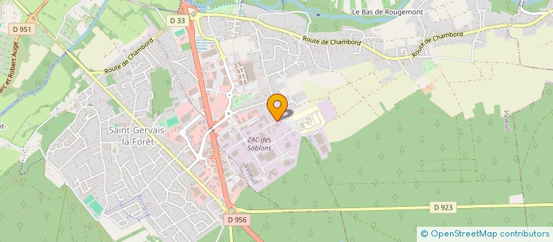 localisation de l'entreprise MAINTENANCE EQUIPEMENTS TECHNIQUES 41 à VINEUIL