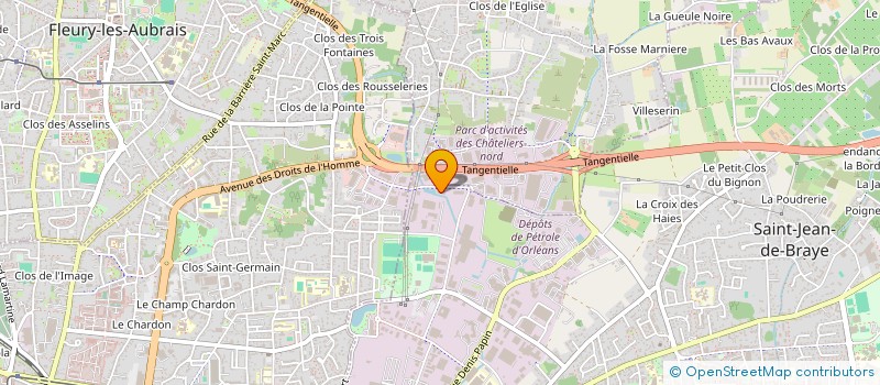 localisation de l'entreprise MAINTENANCE EQUIPEMENTS TECHNIQUES 45 à SAINT-JEAN-DE-BRAYE