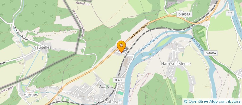 localisation de l'entreprise MAINTENANCE ET EQUIPEMENTS INDUSTRIELS  AUBRIVES