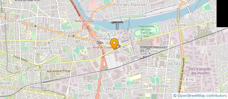 localisation de l'entreprise MAINTENANCE ET FRANCHISE à VILLEURBANNE