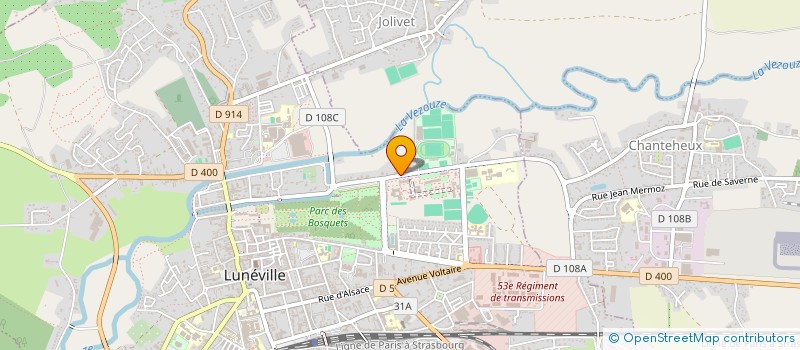 localisation de l'entreprise MAINTENANCE ET TRAVAUX SERVICES  LUNEVILLE