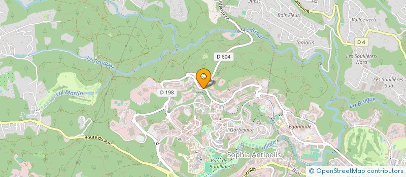 localisation de l'entreprise MAINTENANCE ET TRAVAUX TERTIAIRES à VALBONNE