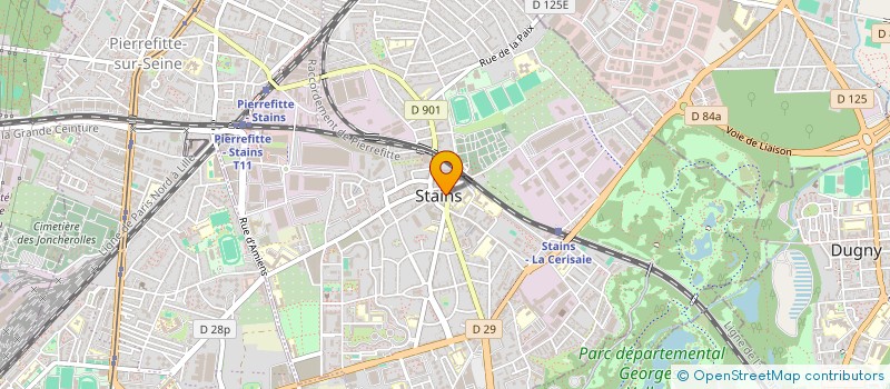 localisation de l'entreprise MAINTENANCE GENERALE BATIMENT à STAINS