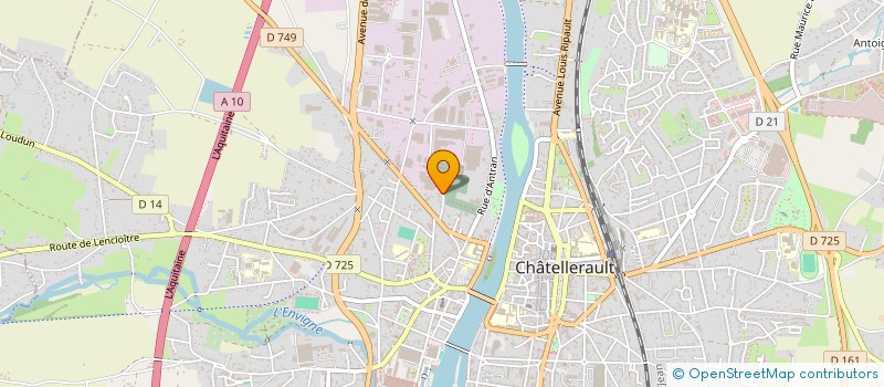 localisation de l'entreprise MAINTENANCE GENERALE ET SERVICES  M.G.S  CHATELLERAULT