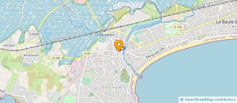 localisation de l'entreprise MAINTENANCE HABITAT 44  LE POULIGUEN